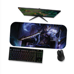 Mouse pad gamer Lol Skin Yasuo Tinta sombria 1 - Mousepad League of legends 90x40 80x40 60x40 70x30 - RAIKG Store