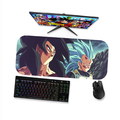 Mouse pad gamer Dragon Ball - Goku Saiyajin 4 e Begeta Blue 1 - Mousepad 90x40 80x40 60x40 70x30 - loja online
