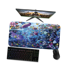 Mouse pad gamer Pokémons aquáticos 1 - Mousepad Pokémon 90x40 80x40 60x40 70x30 - loja online