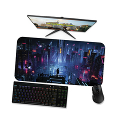 Mouse pad gamer Cyberpunk Cenário 3 - Mousepad 90x40 80x40 60x40 70x30 - loja online
