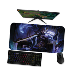 Mouse pad gamer Lol Skin Yasuo Tinta sombria 1 - Mousepad League of legends 90x40 80x40 60x40 70x30 - loja online
