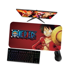 Mouse pad gamer One piece Luffy 2 - Mousepad onepiece 90x40 80x40 60x40 70x30 - loja online