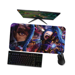 Mouse pad gamer Arcane Vi Jinx 1 - Mousepad 90x40 80x40 60x40 70x30 - loja online