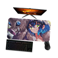 Mouse pad gamer Kimetsu no Yaiba Demon Slayer Inosuke Hashibira 1 - Mousepad 90x40 80x40 60x40 70x30 - loja online