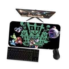 Mouse pad gamer Luigi 1 - Mousepad Mário 90x40 80x40 60x40 70x30 - loja online