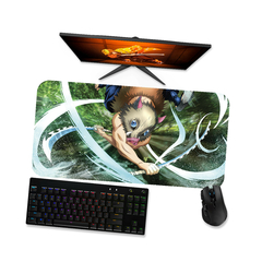 Mouse pad gamer Kimetsu no Yaiba Demon Slayer Inosuke Hashibira 3 - Mousepad 90x40 80x40 60x40 70x30 - loja online