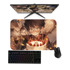 Mouse pad gamer Harry Potter Aniversário 1 - Mousepad 90x40 80x40 60x40 70x30 - RAIKG Store
