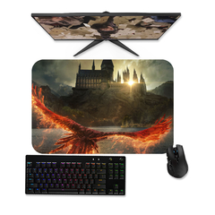 Mouse Pad Harry Potter Hogwarts e Falkes 1 - Mousepad Gamer 90x40 80x40 60x40 70x30 - RAIKG Store