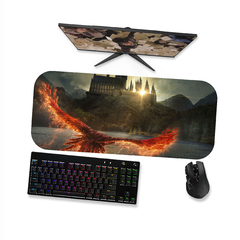 Mouse Pad Harry Potter Hogwarts e Falkes 1 - Mousepad Gamer 90x40 80x40 60x40 70x30 - loja online