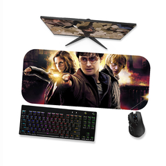 Mouse pad Harry Potter Hermione e Ronny 3 - Mousepad Gamer 90x40 80x40 60x40 - loja online