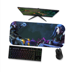Mouse pad gamer Arcane Jinx e Vi 4 - Mousepad 90x40 80x40 60x40 70x30 - loja online