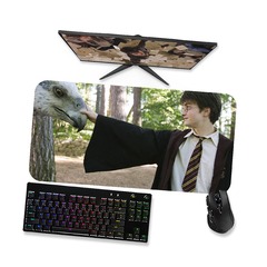 Imagem do Mouse pad Harry Potter e Bicuço Buckbeak 1 - Mousepad Gamer 90x40 80x40 60x40 70x30