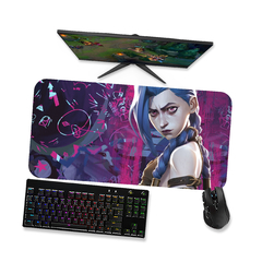 Imagem do Mouse pad Arcane Jinx 8 - League of legends Mousepad Gamer 90x40 80x40 60x40 70x30