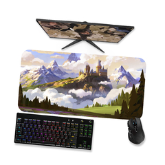 Imagem do Mouse pad Gamer Harry Potter Hogwarts 6 - Mousepad Gamer 90x40 80x40 60x40 70x30