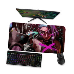 Mouse pad Arcane Jinx 15 - League of legends Mousepad Gamer 90x40 80x40 60x40 70x30 - loja online