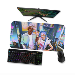 Mouse pad Arcane Ekko e Jinx 1 - League of legends Mousepad Gamer - Mousepad 90x40 80x40 60x40 70x30 - loja online