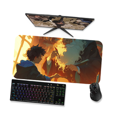 Imagem do Mouse Pad Harry Potter e Dumbledore 1 - Mousepad Gamer 90x40 80x40 60x40 70x30