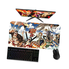 Mouse pad gamer One piece Tripulação 3 - Mousepad onepiece 90x40 80x40 60x40 70x30 - loja online