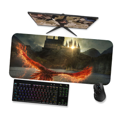 Mouse Pad Harry Potter Hogwarts e Falkes 1 - Mousepad Gamer 90x40 80x40 60x40 70x30 - comprar online