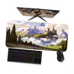 Mouse pad Gamer Harry Potter Hogwarts 6 - Mousepad Gamer 90x40 80x40 60x40 70x30 - comprar online