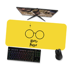 Mouse Pad Gamer Harry Potter Óculos Cicatriz 1 - Mousepad Gamer 90x40 80x40 60x40 70x30 - comprar online