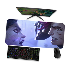 Mouse pad gamer Arcane Jinx e Vi 3 - Mousepad 90x40 80x40 60x40 70x30 - comprar online