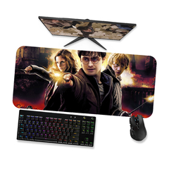 Mouse pad Harry Potter Hermione e Ronny 3 - Mousepad Gamer 90x40 80x40 60x40 - comprar online