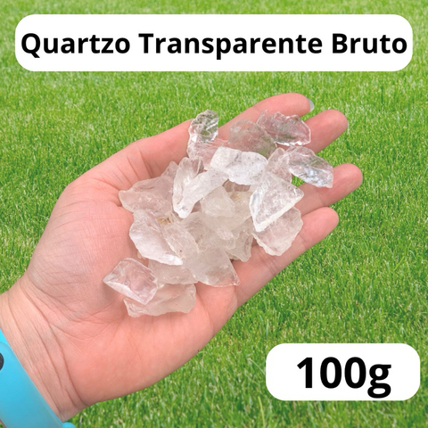Kit Quartzo Transparente Bruto 100g (1-3cm)