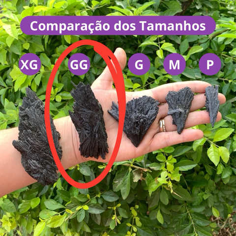 Cianita Negra Cristal Pedra Natural - GG (Unidade)