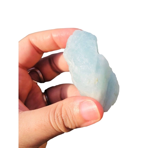 Agua Marinha Bruta Pedra Natural Peças Unicas - 3 - 49g/5,5cm