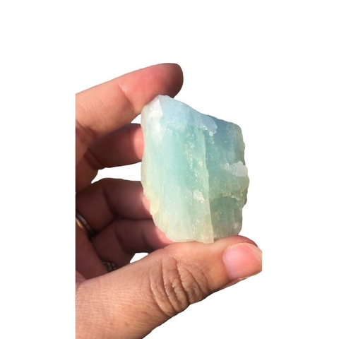 Agua Marinha Bruta Pedra Natural Peças Unicas - 2 - 69g/5,3cm