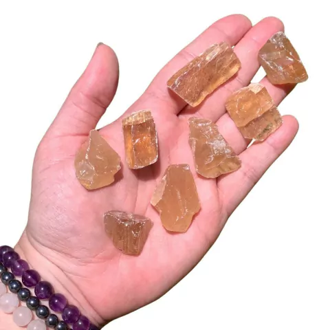 Calcita Mel Pedra Cristal Natural Mini