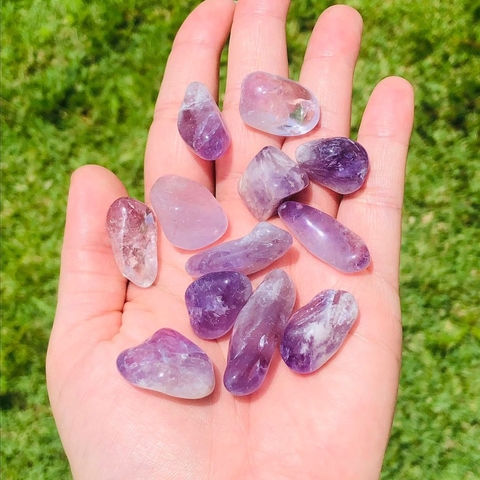 Ametista Cristal Pedra Rolada - P (Unidade)