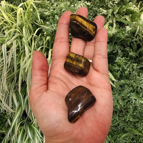 Olho De Tigre Pedra Rolada Cristal Natural - G (Unidade)