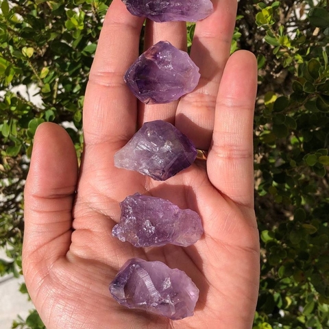 Ametista Cristal Pedra Bruta Natural - P (Unidade)