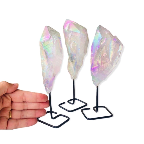 Ponta de Cristal Aura na base Tamanho:GG