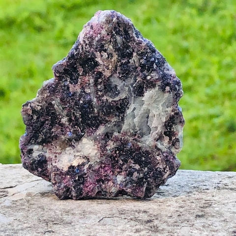 Lepidolita Roxa Bruta Pedra Natural Unica - 1