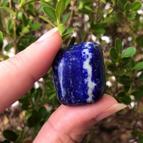 Lapis Lazuli Pedra Natural Cristal rolada - G (Unidade)