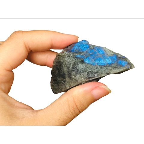 Labradorita Pedra Bruta Cristal Natural Tipo:Tipo 3- 78g 6,45cm