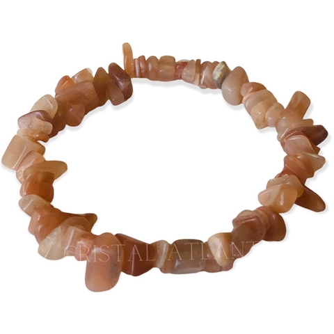 Pulseira de PEDRA DA LUA BRASILEIRA em Cascalho natural