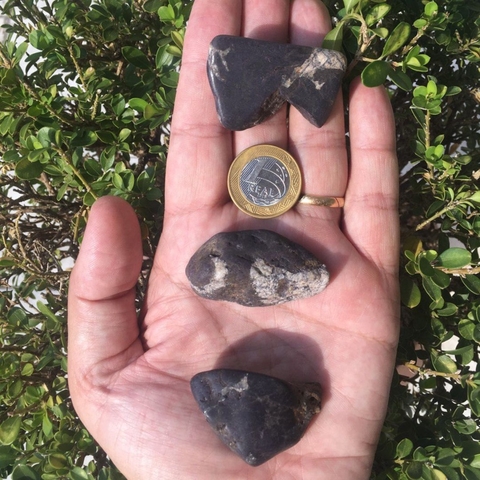 Purpurita Pedra Rolada Cristal Natural - G (Unidade)