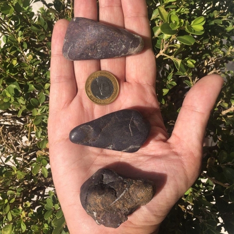 Purpurita Pedra Rolada Cristal Natural - XG (Unidade)