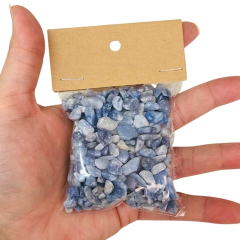 Quartzo Azul em Cascalho - Saquinho de 100g