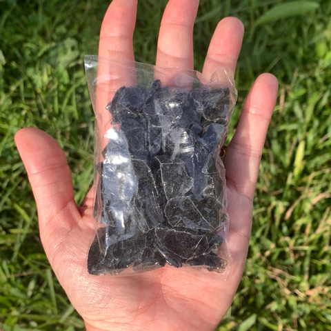 100g de Obsidiana Negra Bruta (1-2cm)