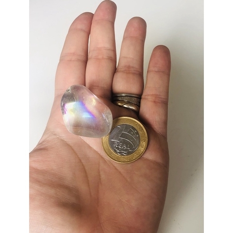 Quartzo Cristal Aura Angel / Cristal Rolado Especial - G (20-30g)