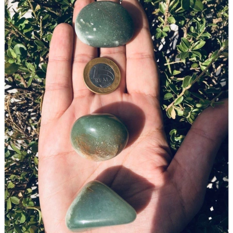 Quartzo Aventurina Verde Cristal Pedra Rolada Natural - GG (Unidade)