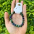 Pulseira Azurita com Malaquita Pedras Naturais Esfera Bolinha