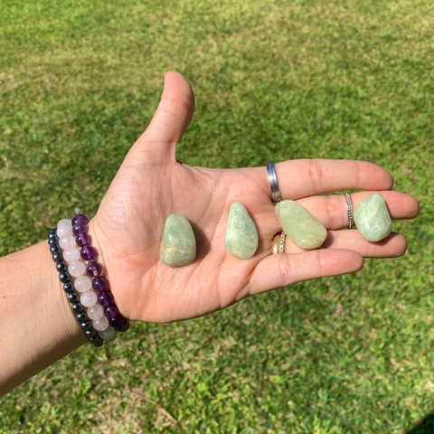 Água Marinha Pedra Natural Cristal Rolado - Esverdeada M (unidade)