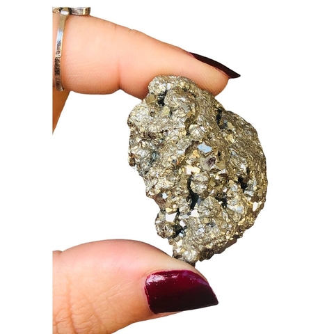Pirita Pedra Cristal Bruta - Prosperidade e Abundância - F9(45gramas)