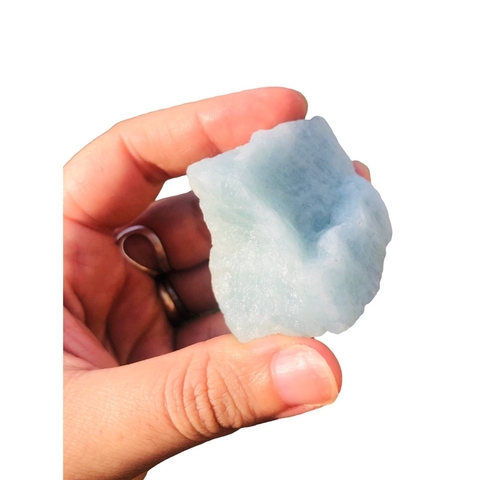 Agua Marinha Bruta Pedra Natural Peças Unicas - 4 - 60g/5,5cm